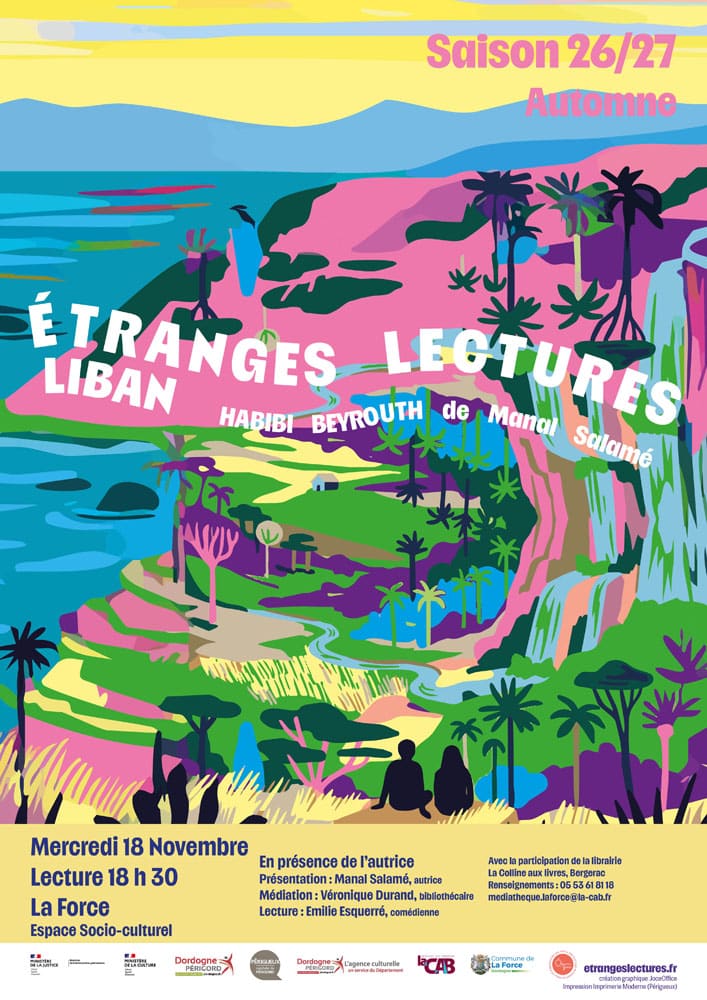 Étranges lectures 2026 – 2027 : “Habibi Beyrouth ” en présence de l’autrice Manal Salamé