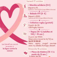 OCTOBRE ROSE COLOMBIER 17&18 octobre