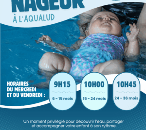 Aqualud séances bébé nageur gratuites